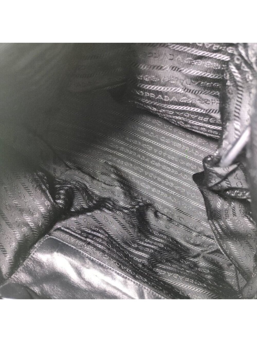 Prada Tessuto Nylon Leather Tote Black - Picture 5 of 10